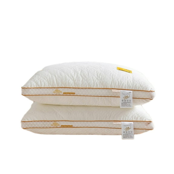 Yonrjhukm 29.13x18.89x2.75In Bedding Size Bed Pillow White Cool Hotel Quality Corner Propped Pillow for Back Flat Or Side Sleeping