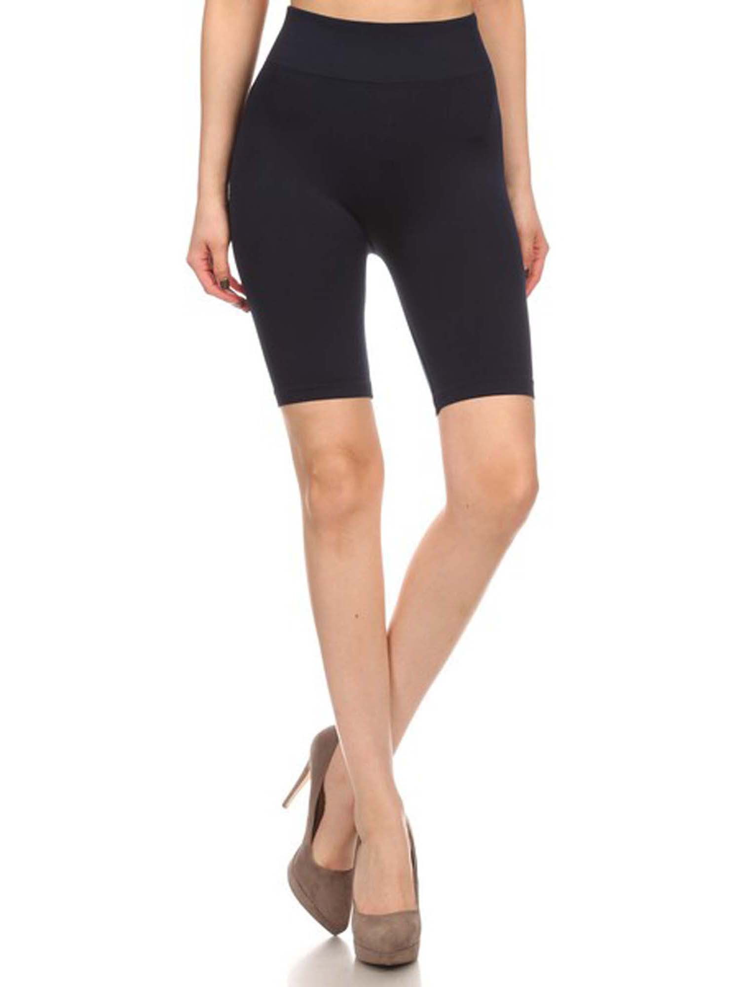 Women Basic Stretch Bike Shorts Fitness Workout Shorts Yoga Shorts