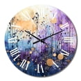 thumbnail image 2 of Designart "Celestial Charm II" Abstract Collages Oversized Wall Clock, 2 of 5