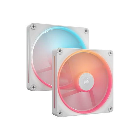 CORSAIR iCUE LINK LX140-R RGB 140mm PWM Reverse Fans Starter Kit - White - Reverse Fan Blade - Dual Light Loops - Easy iCUE LINK Connectivity - Magnetic Dome Bearing