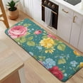 thumbnail image 5 of Pioneer Flower Floral Print Pattern Kitchen Rug Mat,Kitchen Runner Rugs Non Skid Washable,Decorative Kitchen Floor Mats for Kitchen,Sink,Laundry,17"x47.2", 5 of 7