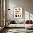 thumbnail image 2 of Magical Things - Illustration Abstract Geometric Minimalist Modern Art Pattern Boho Mid-Century Modern Black Framed Wall Art Print 16 x 20 inches, 2 of 4