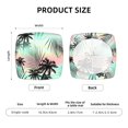 thumbnail image 5 of Honeii Tropical Summer Palm Print Square Cushion Cover with Elastic Band & Ties,Sofa Cushion Covers,Furniture Protector for Living Room,Washable Sofa Seat Slipcover-Four Pieces, 5 of 7