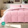 thumbnail image 6 of Bare Home Down Alternative Comforter Set - 2-Pieces - All Seasons - Twin/Twin-XL, Light Pink, 6 of 10