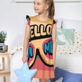thumbnail image 4 of Fotbe Hello Summer Vestido de Dormir para Niñas de 3 a 10 Años, Mangas Cortas, Estilo Princesa, Pijama Camisón con Mangas Voladas-Medium, 4 of 6