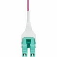 thumbnail image 4 of StarTech.com 5m (16ft) LC to LC (UPC) OM4 Multimode Fiber Optic Cable, Erika Violet, 50/125, 100G, Uniboot Fiber Jumper Cord, OFNR Riser, 4 of 5