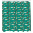 thumbnail image 3 of Ambesonne Cartoon Shower Curtain, Fox Flying with Balloons, 69"Wx70"L, Multicolor, 3 of 3