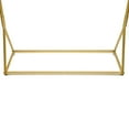 thumbnail image 4 of Freestanding Gold Garment Rack Retro Portable Clothes Display Stand 2 Tier, 4 of 12