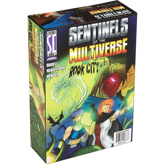 Sentinels of The Multiverse: Rook City & Infernal Relics Expansion - Comic Book Card Game, Double Expansion Pack