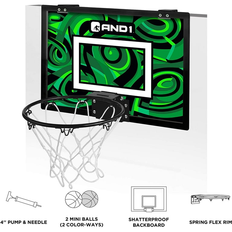 AND1 Over the Door Mini Basketball Hoop - 18 AND1 Over the Door Mini Basketball Hoop - 18