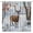White Brown Red, variant on Shower Curtain Farmhouse Donkey with Sunflowers Funny Bathroom Curtain with Hooks, 60x72in