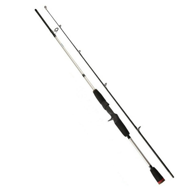 Fishing Pole ML CarbonLong Casting Lure Fishing Pole Fishing Tackle  Telescopic Travel Fishing Rod Silver Bend Handle 1.65m 