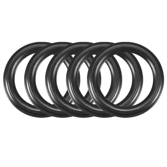 30 Pcs Anillo de sellado O de forma negra resistente al aceite de 9 mm x 2 mm de goma NBR