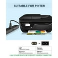 2 Prong Power Cord for HP Officejet, Deskjet, Envy, Pro & Canon Pixma