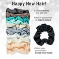thumbnail image 4 of (2 pack) Scunci by Conair Scrunchies Holiday Gift Set for Women, Scrunchie Gift Box with 12 Hair Ties in Neutral Colors, 4 of 4