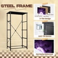 thumbnail image 4 of Gothic Dresser for Bedroom with 4 Storage Drawers Gothic Haunted Mansion Full Moon Bats Purple Dressers Chest of Drawers Steel Framed Fabric Closet Organizers for Dorm Entryway Girls Women, 4 of 8