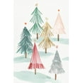thumbnail image 2 of PI Studio  23x32 Black Ornate Wood Framed with Double Matting Museum Art Print Titled - Christmas Trees I, 2 of 4