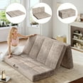 thumbnail image 4 of Foldable Mattress Topper 4 Inch Tri-Fold Memory Foam Mattress Topper Mattress Topper Queen Size, 4 of 8