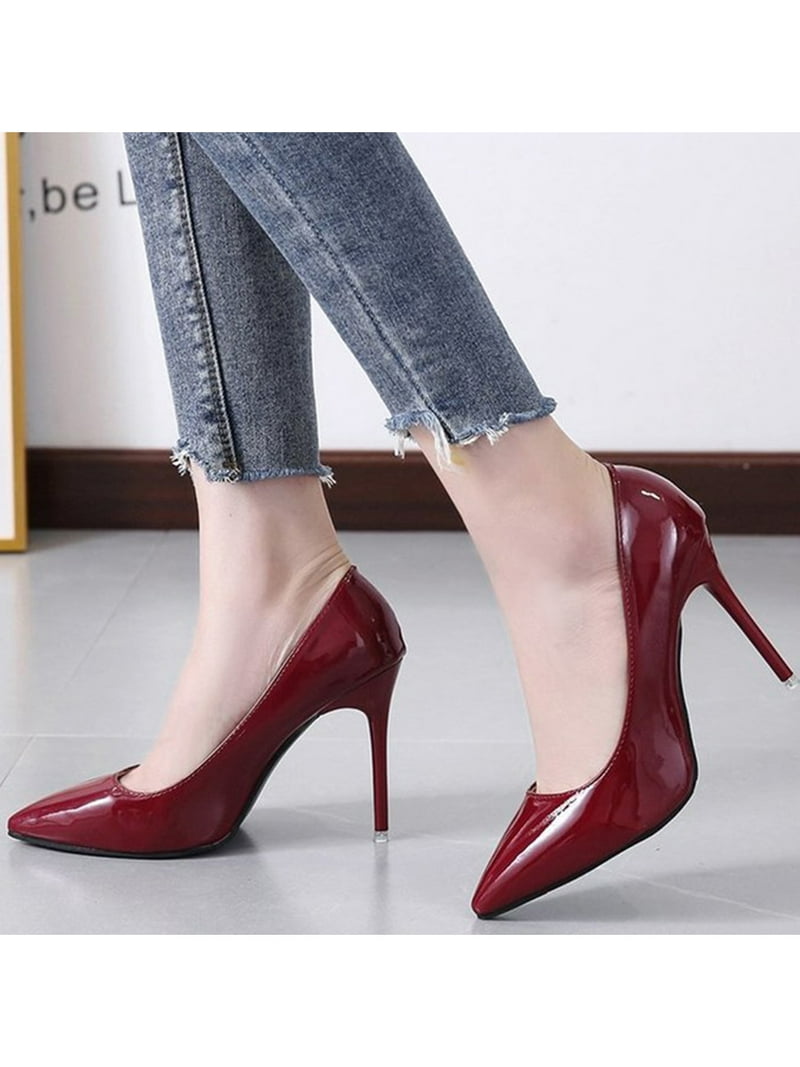 High Heels for Women Closed Toe Stillettos Heel Dress Shoes