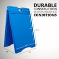 thumbnail image 4 of Jumbl A Frame Sandwich Board – 22 x 28" Display Sidewalk Sign with PVC Sign Protector (Blue), 4 of 5