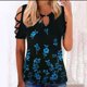 thumbnail image 2 of Camiseta holgada informal con estampado divertido a la moda para mujer, blusa con estampado de cuello redondo Pompotops  hfajkhk128773, 2 of 5