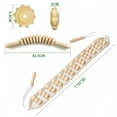 thumbnail image 2 of XIRQI Wood Therapy Massage Tools-2 Pcs Wooden Lymphatic Drainage Roller Stick & Back Massager,Rope Maderoterapia Kit for Body Shaping,Sculpting, 2 of 7