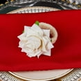 thumbnail image 4 of HBBKVI Set of 4 Fabric Rose Napkin Rings Western Style Simulation Napkin Clasp Desktop Decoration Rose Napkin Ring, 4 of 6