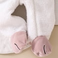 thumbnail image 5 of Otqutp Toddler Infant Plush Zip Up Hooded Romper Animal Lamb Long Sleeve Jumpsuit Unisex Baby Warm Fall Winter One Piece Outfit, 5 of 7