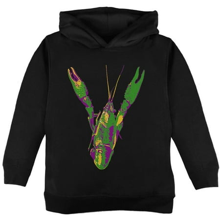 

Mardi Gras Crawfish Toddler Hoodie Black Toddler Size 5/6
