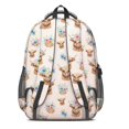 thumbnail image 3 of Highland Cow and Flower Print Cute School Backpack Bag with Padded Back and Adjustable Shoulder Straps 16.9 X 12.6 X 5.9 Inches, 3 of 5