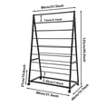 thumbnail image 2 of Ribbon Display Organizer with Wheels, Ribbon Holder Organizer Rack, Ribbon Storage Organizer Black 31.5*15.7*49.2in, 2 of 13