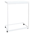 thumbnail image 3 of vidaXL Table d'Appoint avec Roulettes Blanc 55x35x70 cm Bois Manufacturé, 3 of 4