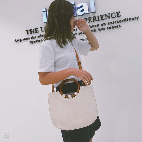DECORNIJIA Whamvox Fashion Straw Tote Bag for Women and Daily Use