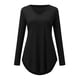 thumbnail image 4 of Gibobby Blusa Manga Larga Mujer Top para mujer Blusa casual de vacaciones de manga larga（Negro， XL), 4 of 5