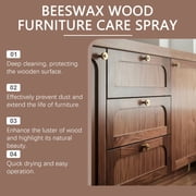 GWAAMB Beeswax Spray, Natural Micro-Molecularized Beeswax Spray for Kitchen and Furniture, Wood Cleaner and Polish, 1 Count