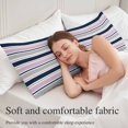 thumbnail image 5 of Pink Grey Striped Body Pillow Covers 20"x60", Farmhouse Stripes Modern Abstract Art Soft Brushed Microfiber Breathable Throw Pillow Covers, Pillowcase with Zipper for Couch Sofa Bedroom Living Room, 5 of 9