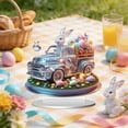 thumbnail image 2 of A 2D Acrylic Decorative Stand With Colorful Bunny Design For Easter Living Room Entryway Or Desktop Holiday Decor, 2 of 6