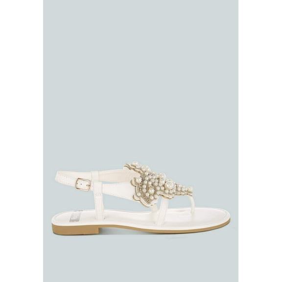 Nayasa Pn Buckle Pearls Flats