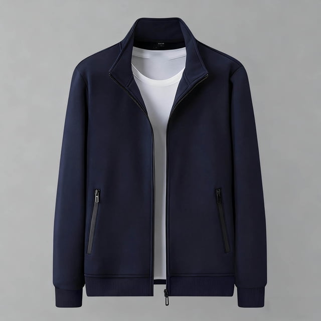 Ceisia Men's Thickened Warm Jacket Winter Casual Outerwear Long Gift Sleeve Zip Up Coat with Pockets