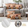 thumbnail image 6 of Fall Gnomes Outdoor Waterproof Pillow Covers, Thanksgiving Pumpkins Country Maple Vintage Check Decorative Square Throw Pillowcase Sofa Cushion Sham for Patio/Couch/Chair, 16"x16" 2 Pack, 6 of 8