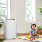 LG New 7,300 BTU 300 Sq Ft Smart Wi-Fi Enabled Portable Air Conditioner with Dehumidifier Function, White