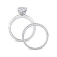 thumbnail image 2 of Everly Women's Sapphire 10k White Gold Bridal Set, 2 of 7