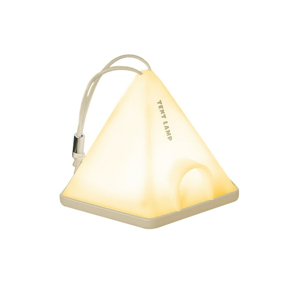 yeacher Portable Camping Tent Light with Adjustable Brightness, Warm White LED, 1200mAh Rechargeable Battery, 30/60 Minute Timer, Khaki Color, Perfect for Outdoor Adventures and Bedroom Decor