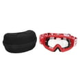 thumbnail image 3 of Motocross Goggles, Motorcycle Goggles Adjustable TPU Frame Clear View Comfortable Falling Resistant  For Climbing 8060 Red Frame, 3 of 8