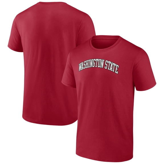 Men's Cardinal Washington State Cougars Team Name T-Shirt