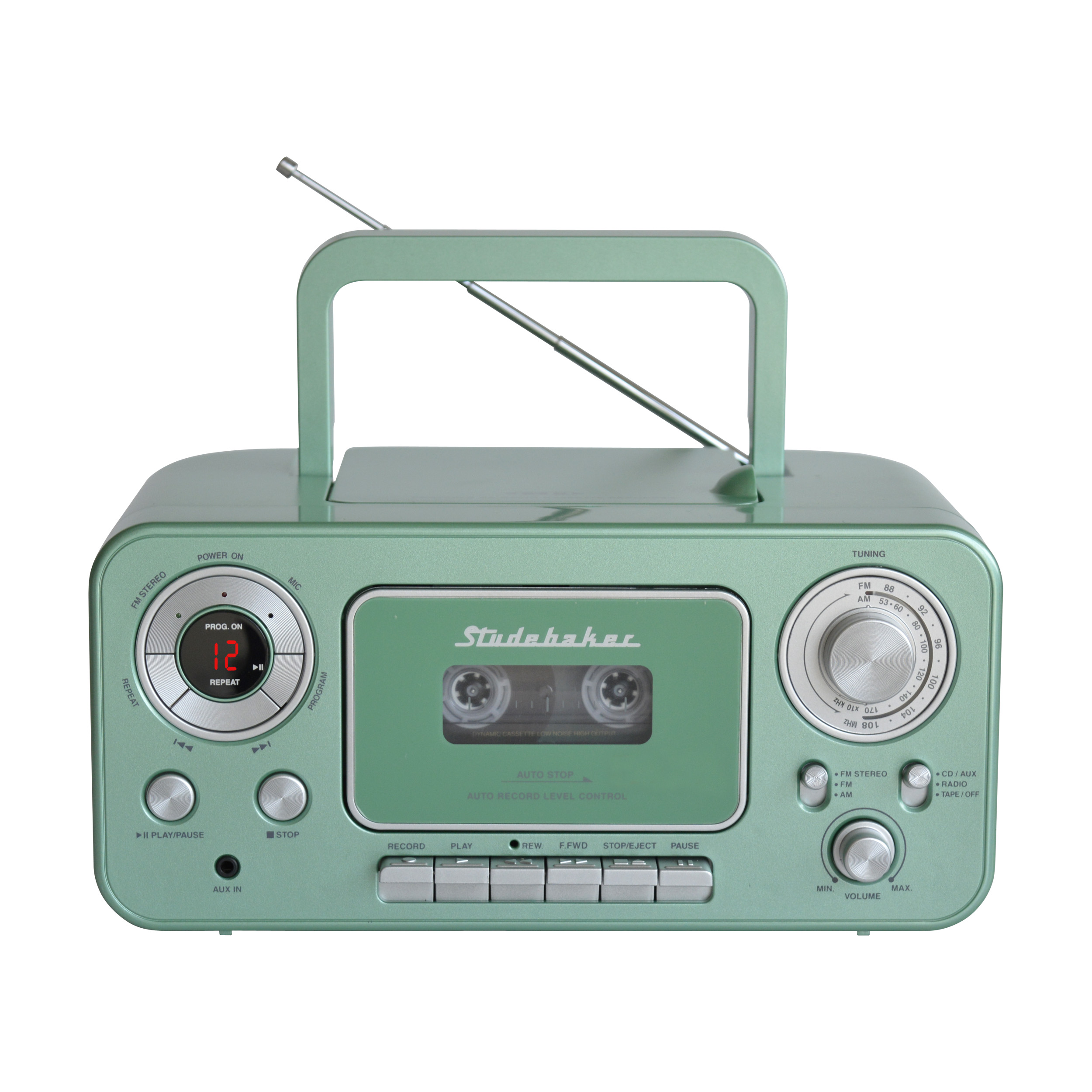 Portable Stereo CD Player with AM/FM Radio and Cassette Player/Recorder - image 2 of 5