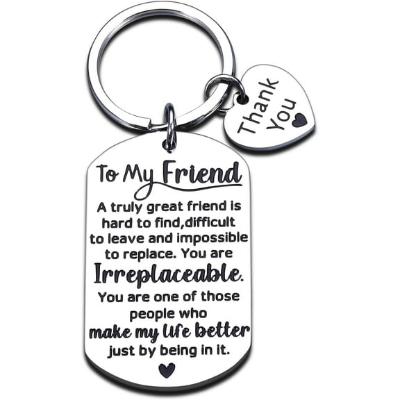 Christmas Stocking Stuffers Gift for Women Men Keychain for Friend Bff Christmas Gifts for Him Her Friend Birhtday gift for Bestie Friendship Gifts Sentimental Gifts for Coworker Coworker