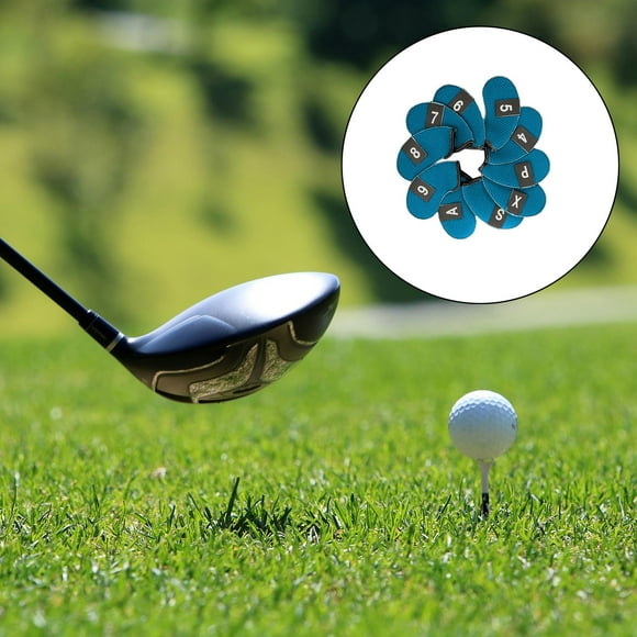 Ximing 10Pcs/lot Golf Cover Set, Neoprene Golf Wedge covers for head Irons Blue