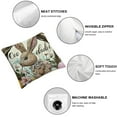 thumbnail image 4 of Nawypu Happy Easter Hunny Bunny Decorative Throw Pillow Covers, Home Sweet Home Rabbit Wreath Porch Patio Outdoor Pillowcase, Egg Hunt Tulip Flower Stripes Cushion Case Home Decor&nbsp;2pc, 4 of 6