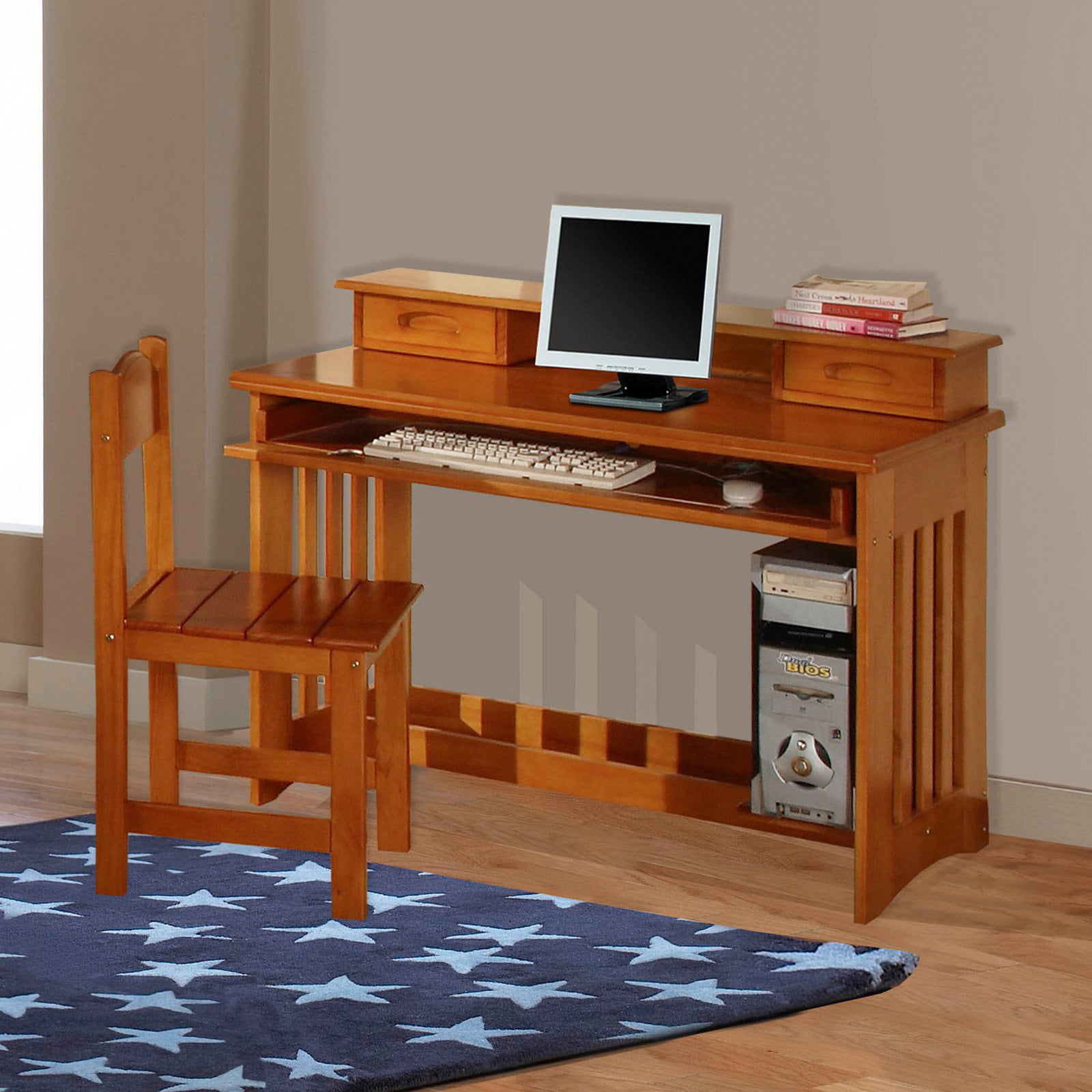 American Furniture Classics Solid Pine, Solid Pine Desk With Hutch